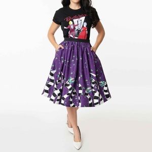 Unique Vintage Beetlejuice Pin-up Skirt